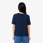 Relaxed Fit Soft Cotton V Neck T-shirt