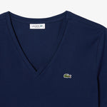 Relaxed Fit Soft Cotton V Neck T-shirt