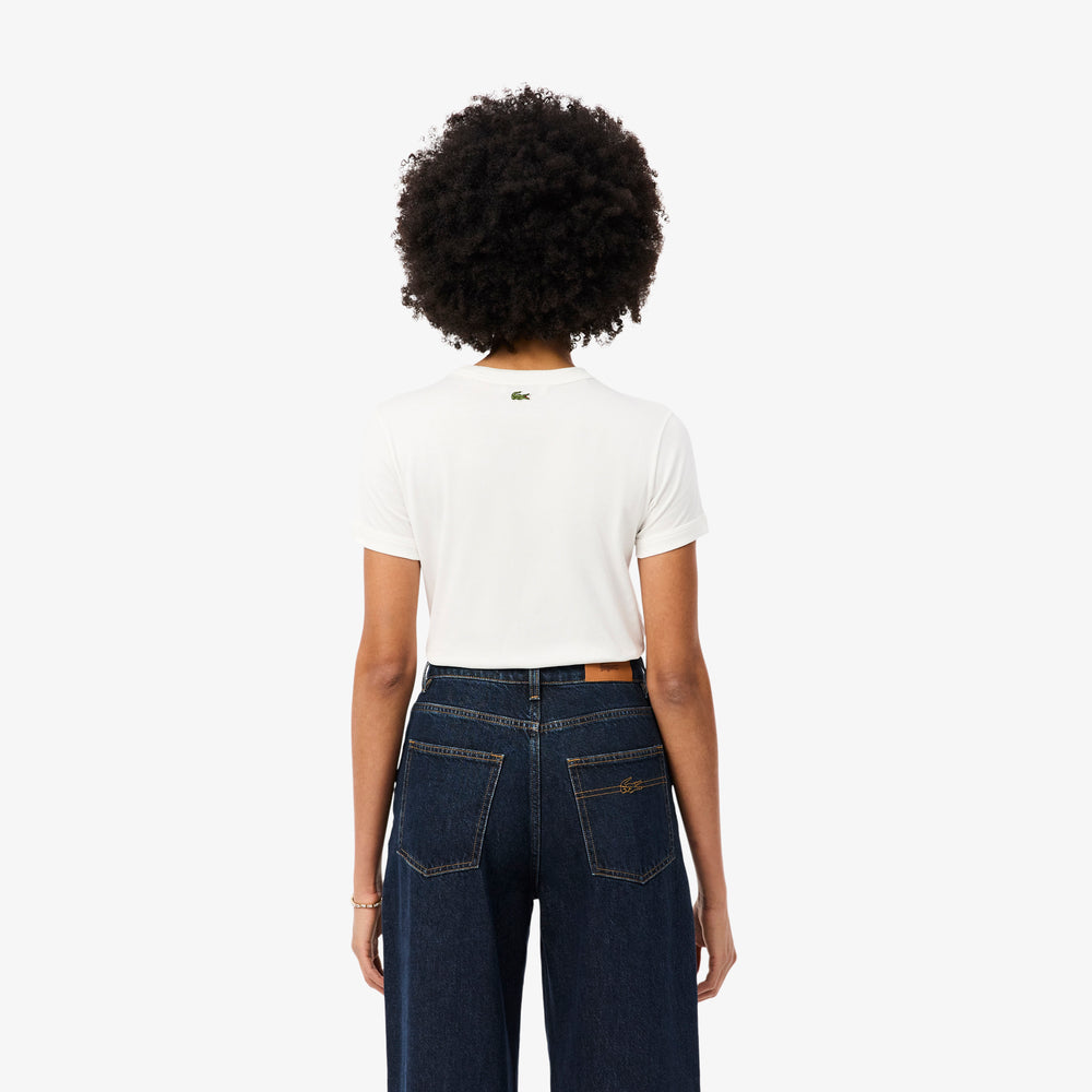 Embroidery Accent Jersey T-shirt