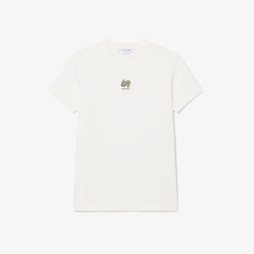 Embroidery Accent Jersey T-shirt