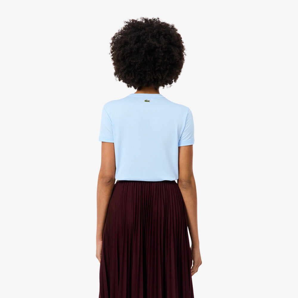 Embroidery Accent Jersey T-shirt