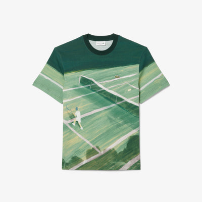 Classic Fit Tennis Print T-shirt