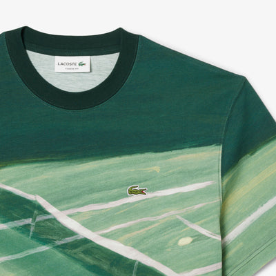Classic Fit Tennis Print T-shirt