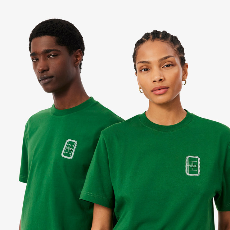 Tennis Print Cotton Jersey T-shirt