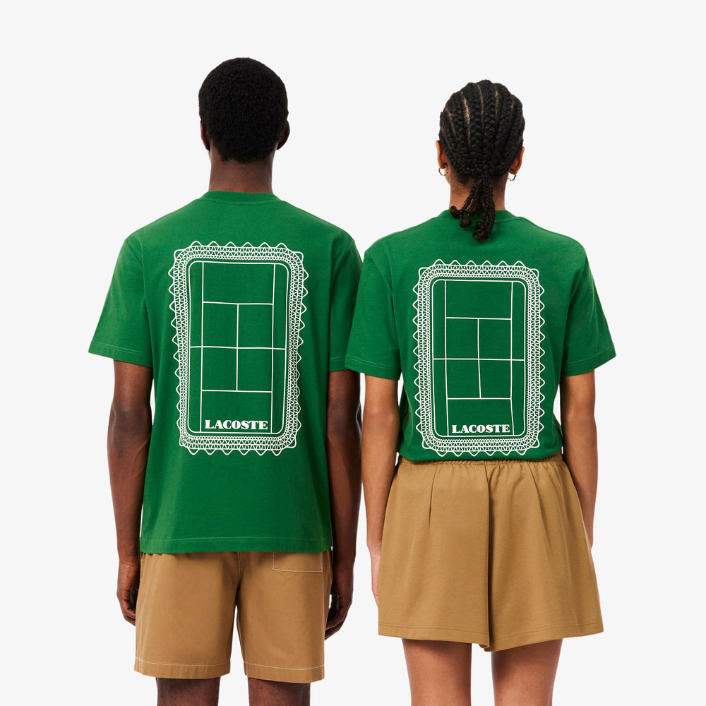Tennis Print Cotton Jersey T-shirt