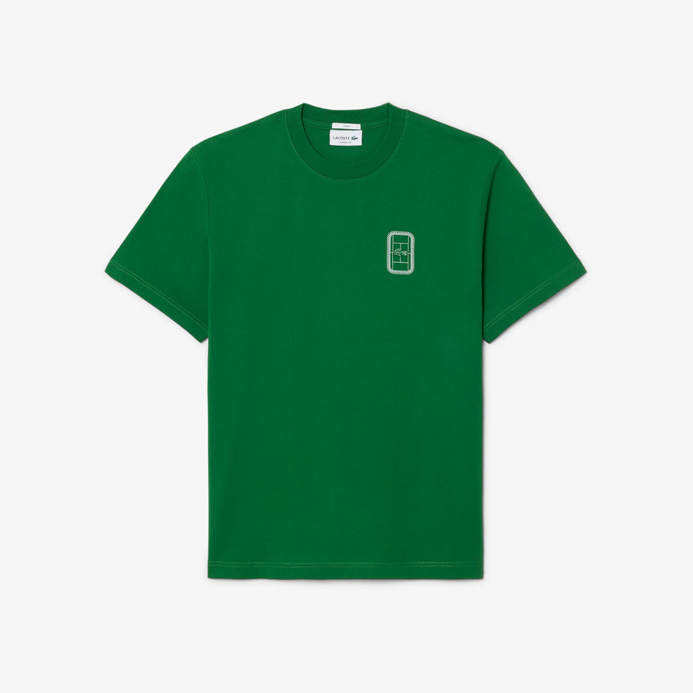 Tennis Print Cotton Jersey T-shirt