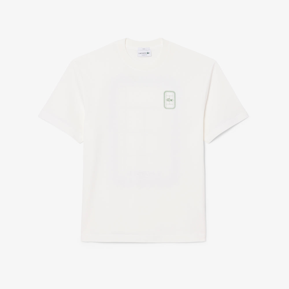 Tennis Print Cotton Jersey T-shirt