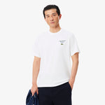 Embroidered Accent Tennis Print Jersey T-shirt