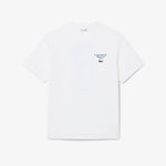 Embroidered Accent Tennis Print Jersey T-shirt