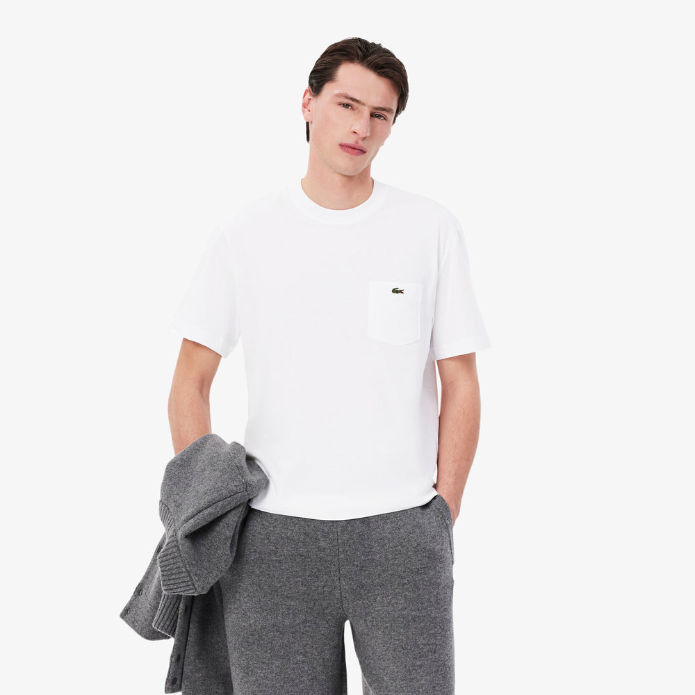 Cotton T-shirt with Breast Pocket