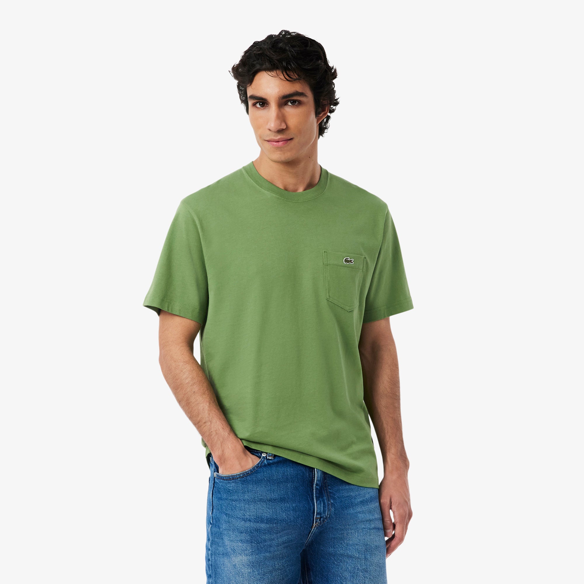 Cotton T-shirt with Breast Pocket – Lacoste ZA