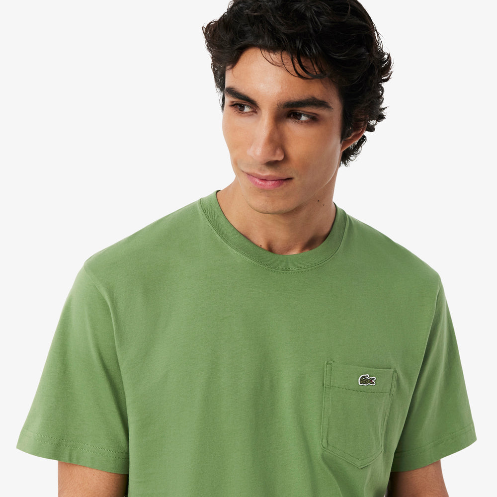 Cotton T-shirt with Breast Pocket