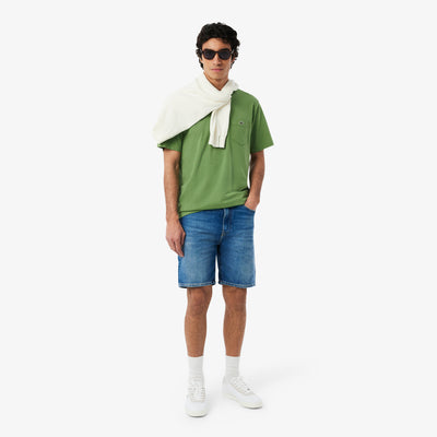 Cotton T-shirt with Breast Pocket