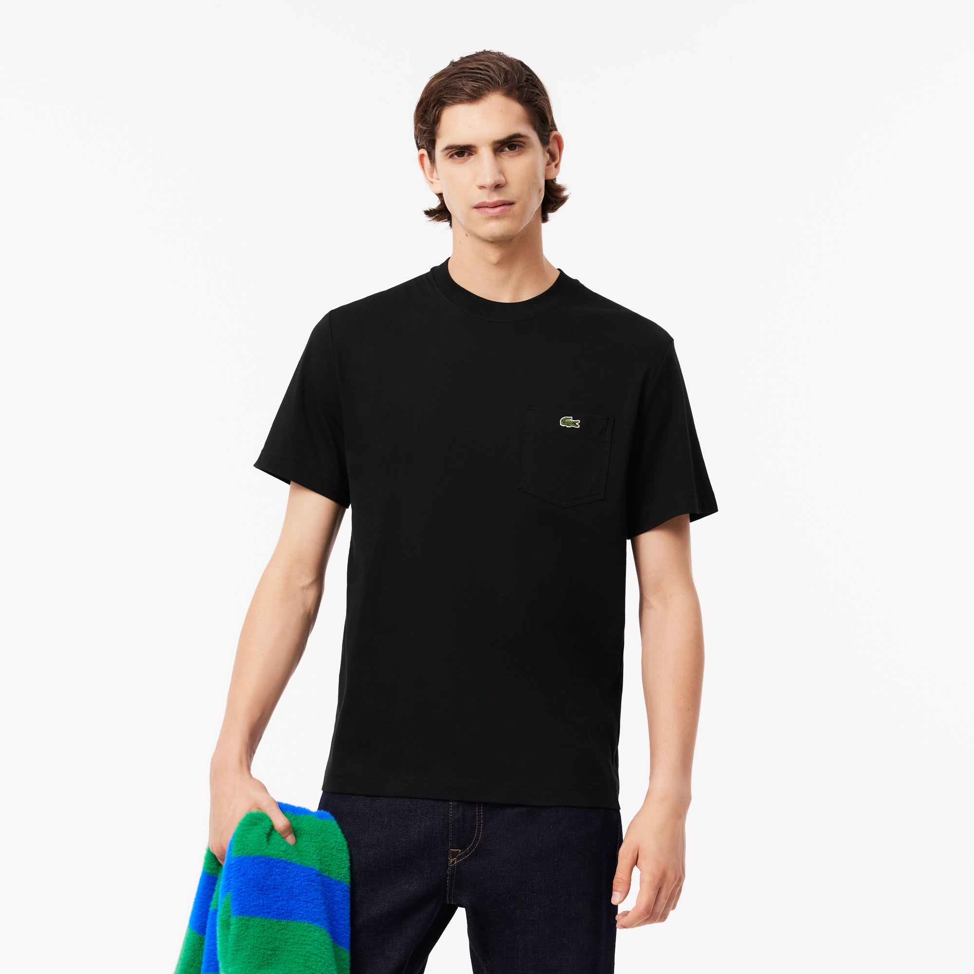 Cotton T-shirt with Breast Pocket – Lacoste ZA