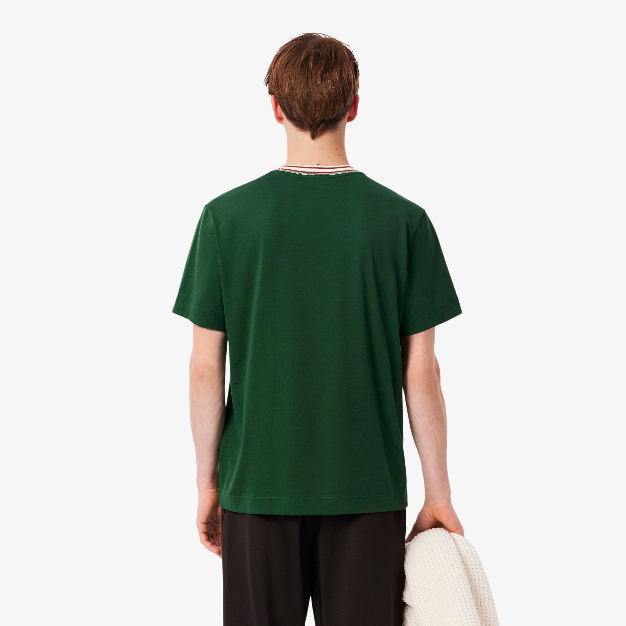 French Made Stripe Neck T-shirt – Lacoste ZA
