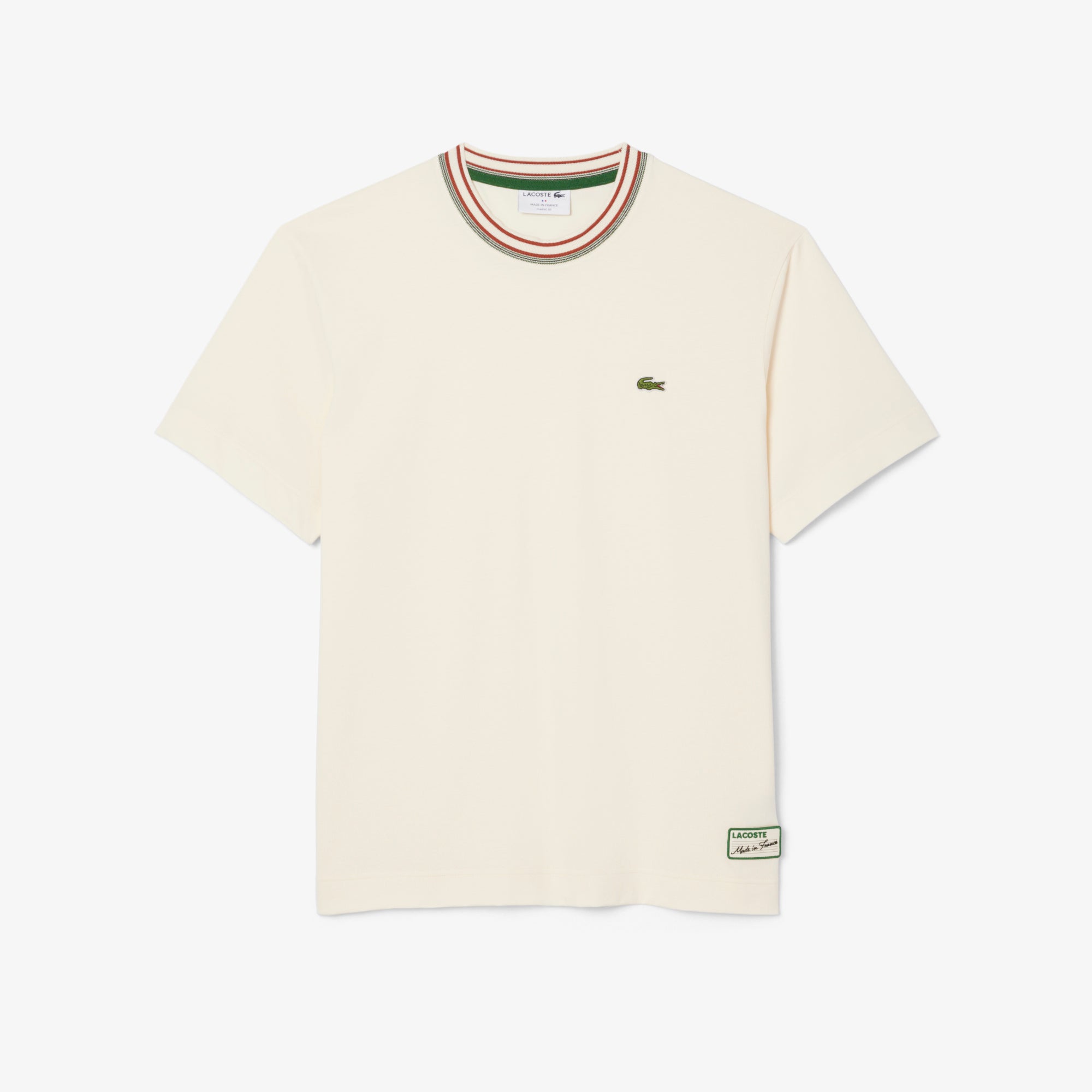 French Made Stripe Neck T-shirt – Lacoste ZA