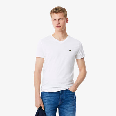 Lightweight Cotton Pima V Neck T-shirt