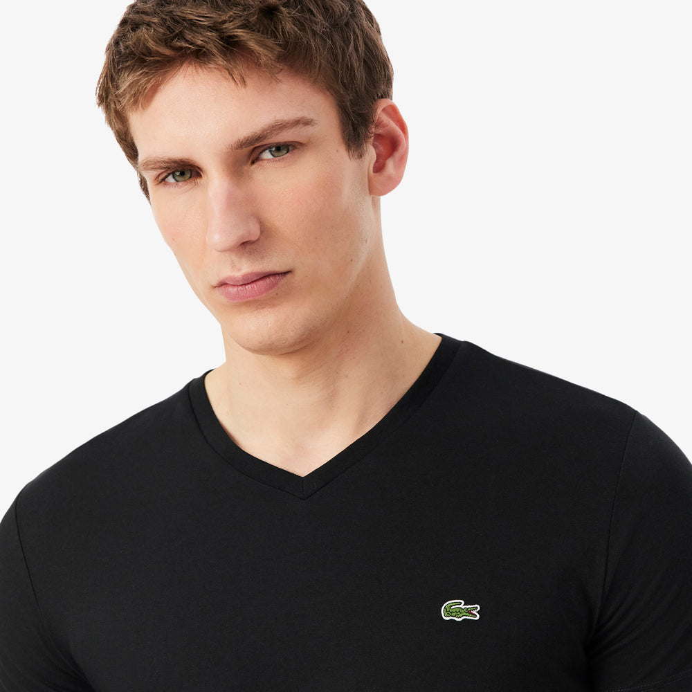 Lightweight Cotton Pima V Neck T-shirt