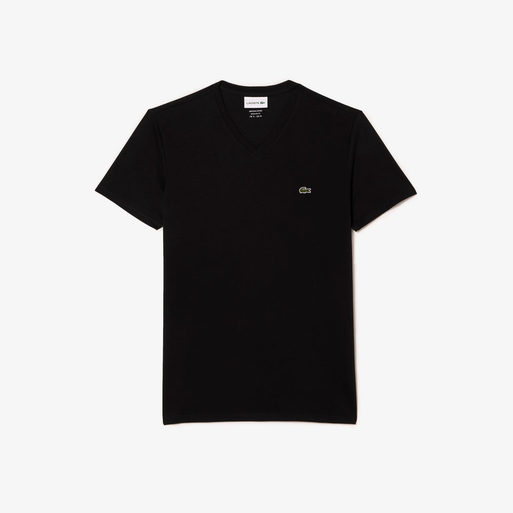 Lightweight Cotton Pima V Neck T-shirt
