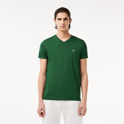 Lightweight Cotton Pima V Neck T-shirt