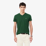 Lightweight Cotton Pima V Neck T-shirt