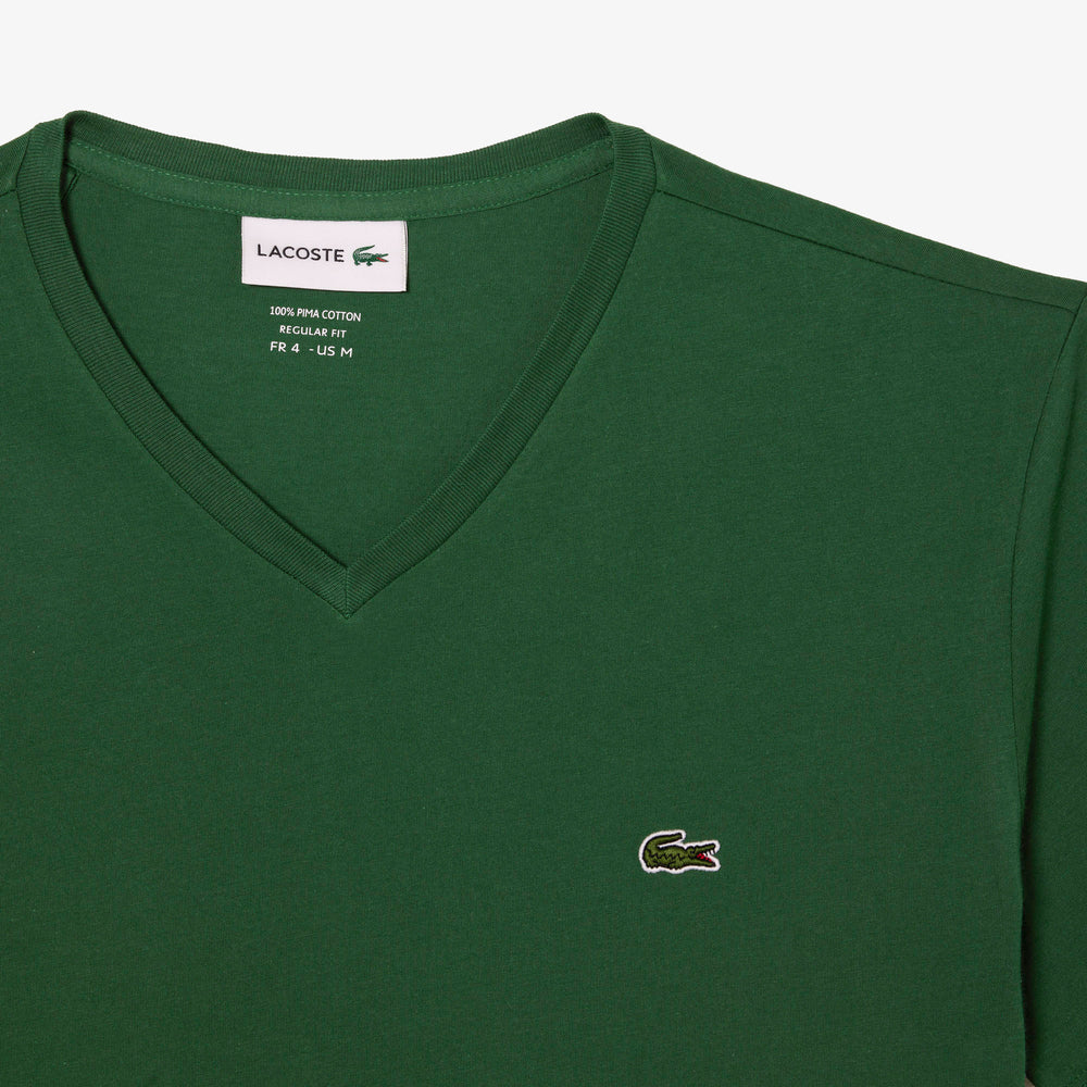 Lightweight Cotton Pima V Neck T-shirt