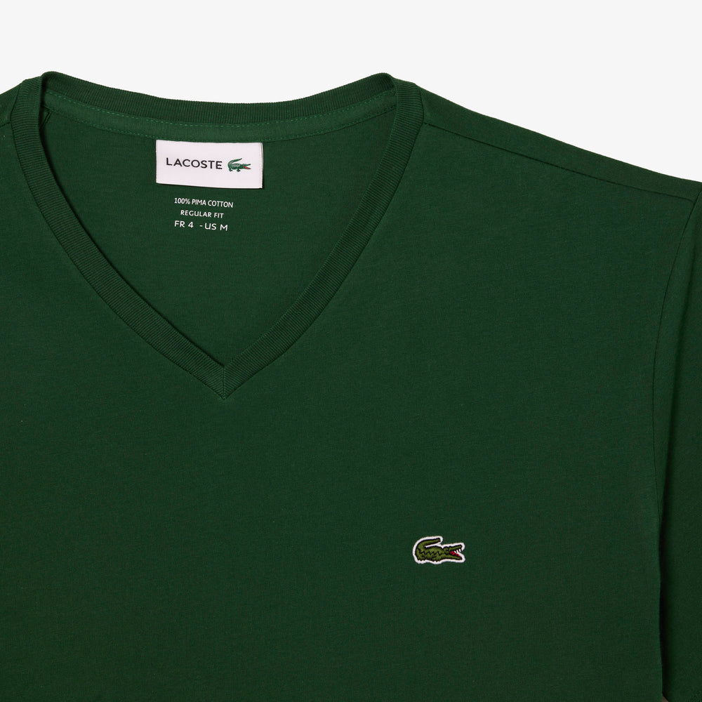 Lightweight Cotton Pima V Neck T-shirt