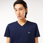 Lightweight Cotton Pima V Neck T-shirt