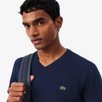 Lightweight Cotton Pima V Neck T-shirt
