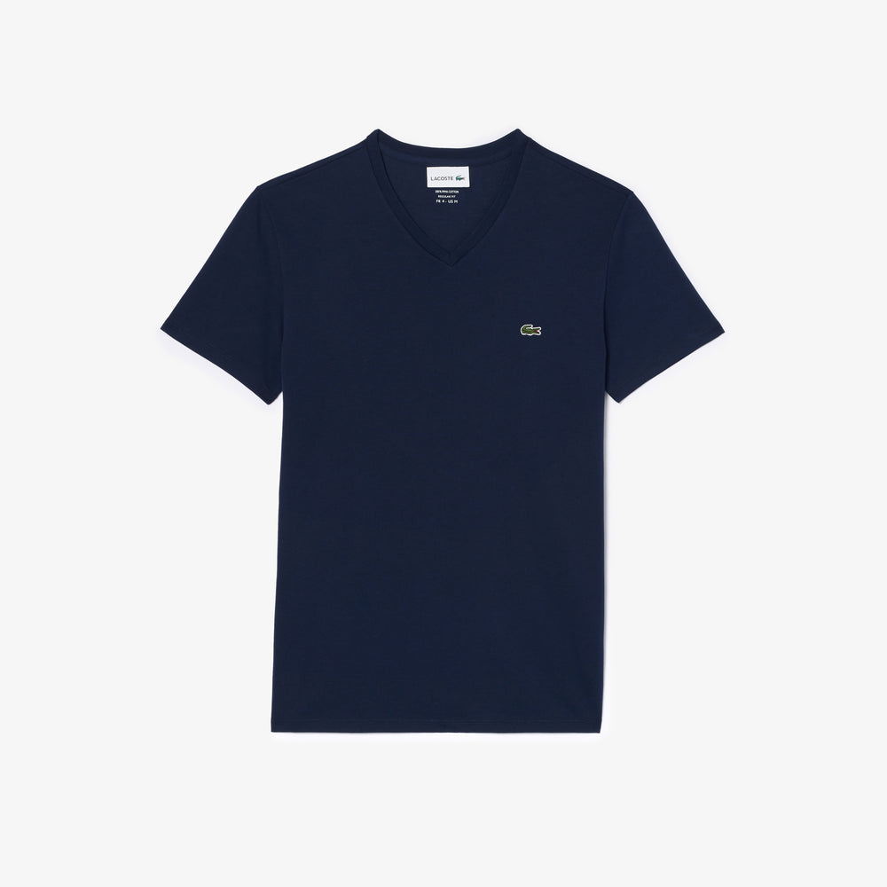Lightweight Cotton Pima V Neck T-shirt