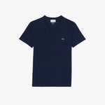 Lightweight Cotton Pima V Neck T-shirt