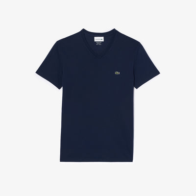 Lightweight Cotton Pima V Neck T-shirt