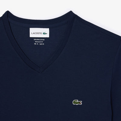 Lightweight Cotton Pima V Neck T-shirt