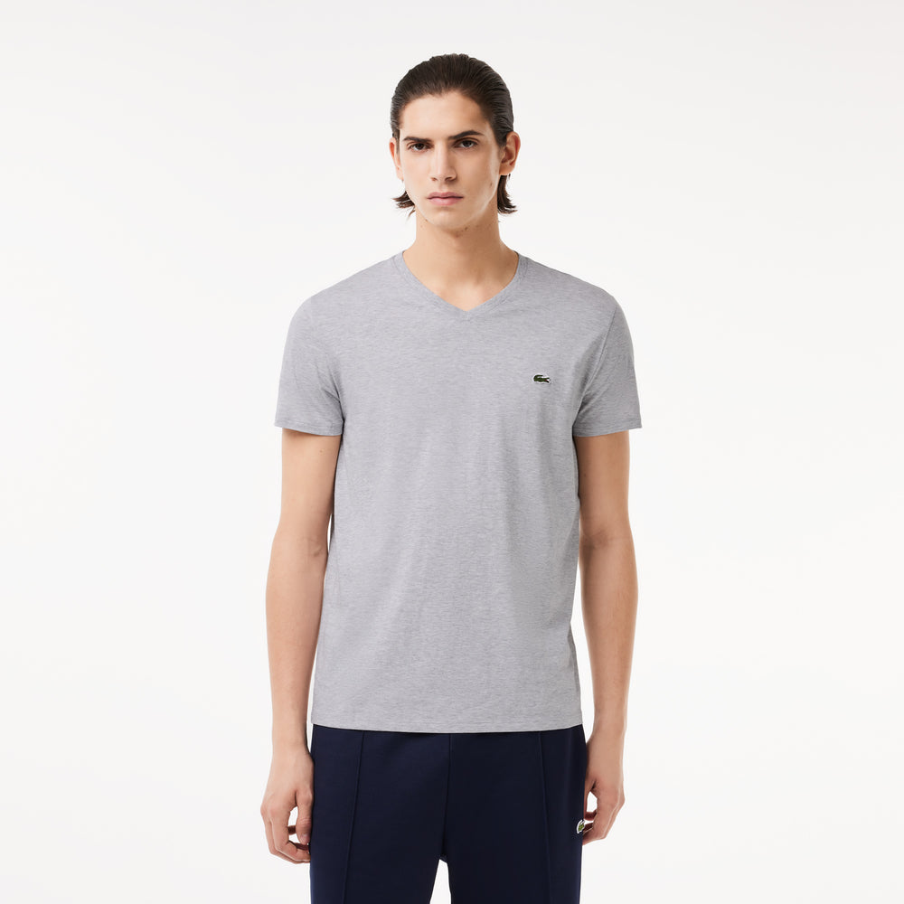 Lightweight Cotton Pima V Neck T-shirt