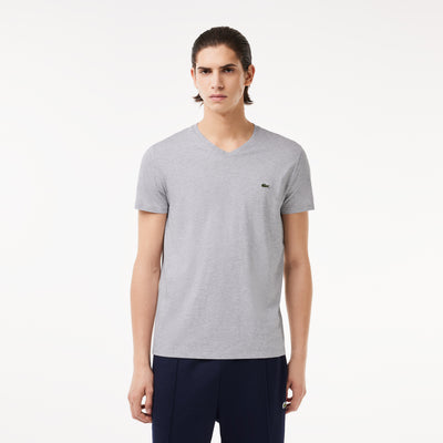Lightweight Cotton Pima V Neck T-shirt