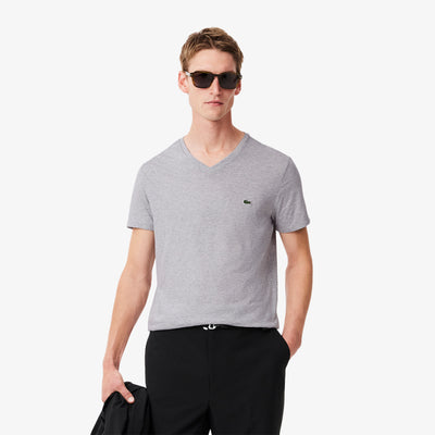 Lightweight Cotton Pima V Neck T-shirt