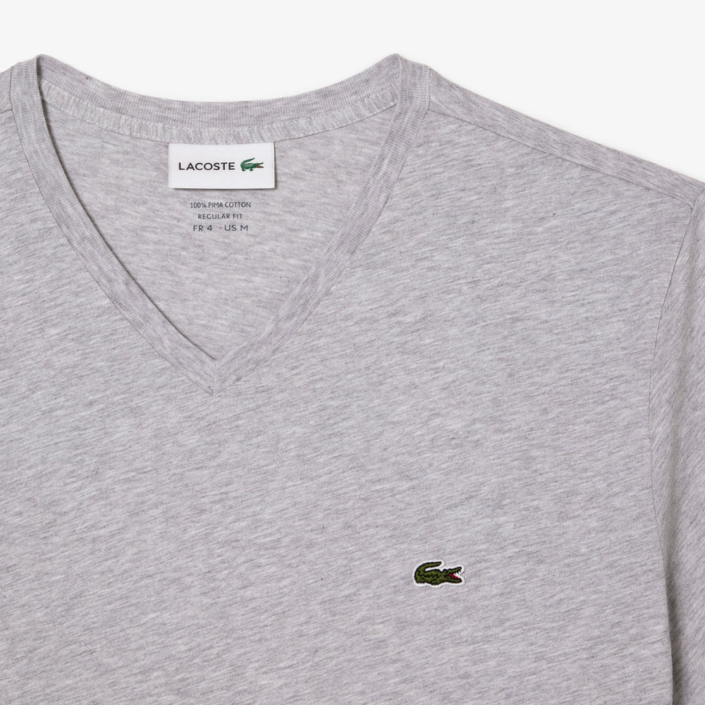 Lightweight Cotton Pima V Neck T-shirt