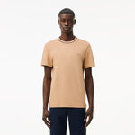 Stretch Piqué Stripe Collar T-shirt
