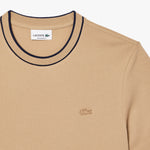 Stretch Piqué Stripe Collar T-shirt