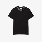 Stretch Piqué Stripe Collar T-shirt