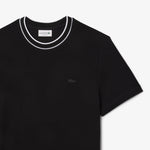 Stretch Piqué Stripe Collar T-shirt