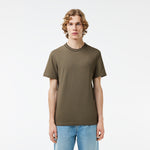 Stretch Piqué Stripe Collar T-shirt