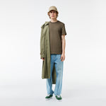 Stretch Piqué Stripe Collar T-shirt