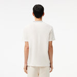 Stretch Piqué Stripe Collar T-shirt