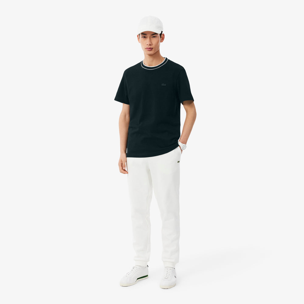 Stretch Piqué Stripe Collar T-shirt