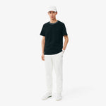 Stretch Piqué Stripe Collar T-shirt