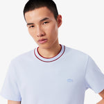 Stretch Piqué Stripe Collar T-shirt
