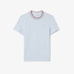 Stretch Piqué Stripe Collar T-shirt