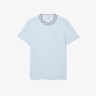 Stretch Piqué Stripe Collar T-shirt