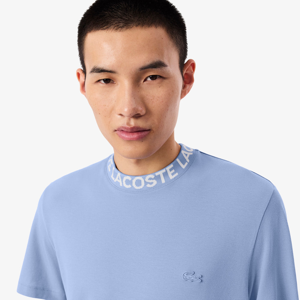 Jacquard Branded Piqué T-shirt